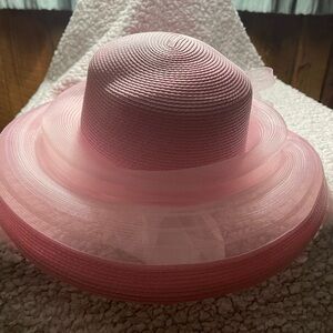 August Hats Elegant Pink Layered Hat